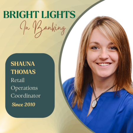 Shauna Thomas, retail operations coordinator, is featured with her tenure noted "since 2010".